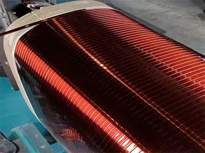 Class 240 polyimide film-insulated rectangular copper magnet wire