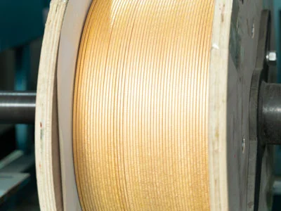 Class 200 Polyester Glass Fiber Covered Film-Insulated Square Copper Magnet Wire